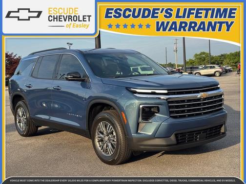 Lakeshore Blue Metallic 2026 Chevrolet Traverse LT