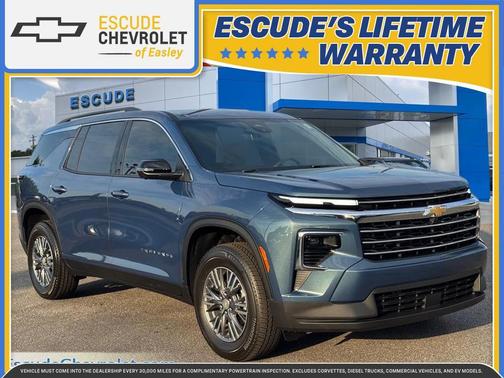 Lakeshore Blue Metallic 2026 Chevrolet Traverse LT