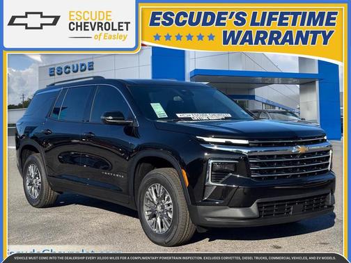 Mosaic Black Metallic 2026 Chevrolet Traverse LT