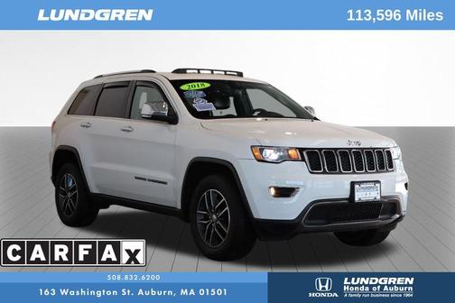 Bright White Clearcoat 2018 Jeep Grand Cherokee Limited