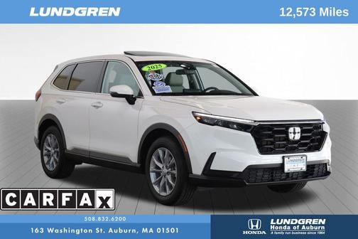 Platinum White Pearl 2025 Honda CR-V EX