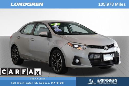 Classic Silver Metallic 2015 Toyota Corolla S Plus