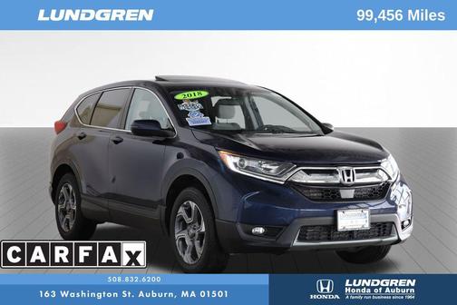Obsidian Blue Pearl 2018 Honda CR-V EX