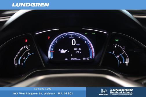 Cosmic Blue Metallic 2019 Honda Civic EX