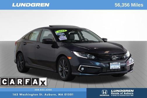 Cosmic Blue Metallic 2019 Honda Civic EX