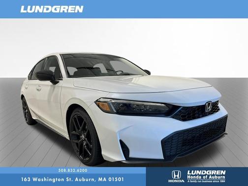 Platinum White 2026 Honda Civic Sport