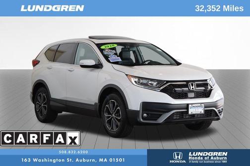 White 2020 Honda CR-V EX-L