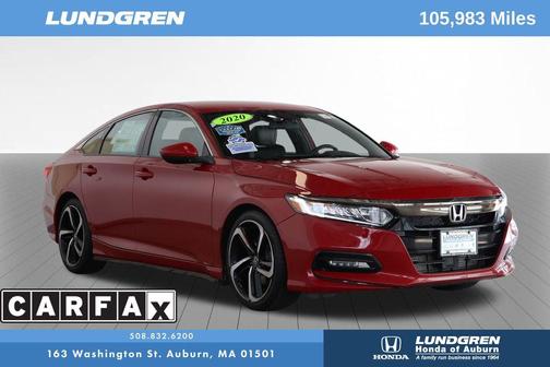 Radiant Red Metallic 2020 Honda Accord Sport 1.5T