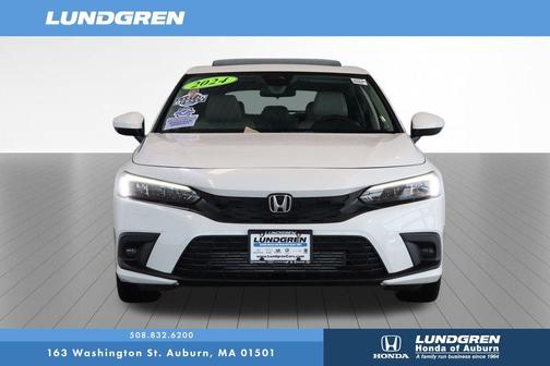 Platinum White Pearl 2024 Honda Civic EX-L