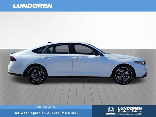 Platinum White 2026 Honda Accord Hybrid Sport