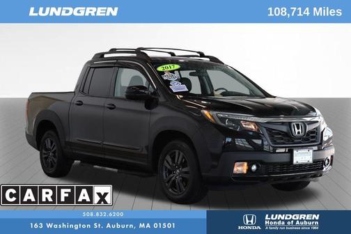 Crystal Black Pearl 2017 Honda Ridgeline Sport