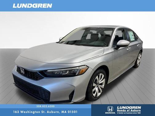 Silver 2026 Honda Civic LX Sedan