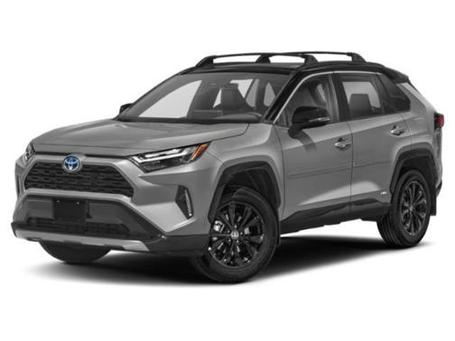 Silver Sky Metallic/Midnight Black Metallic 2022 Toyota RAV4 Hybrid SE