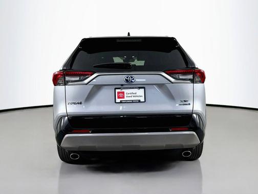 Silver Sky Metallic/Midnight Black Metallic 2023 Toyota RAV4 Hybrid SE