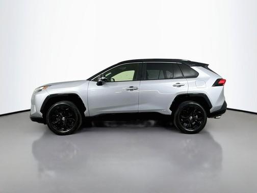 Silver Sky Metallic/Midnight Black Metallic 2023 Toyota RAV4 Hybrid SE