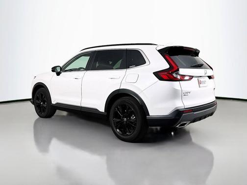 Platinum White Pearl 2025 Honda CR-V Hybrid Sport Touring AWD