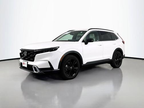 Platinum White Pearl 2025 Honda CR-V Hybrid Sport Touring AWD