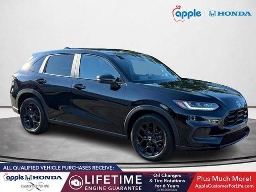 Crystal Black Pearl 2025 Honda HR-V AWD Sport