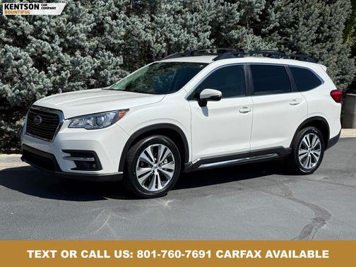 Crystal White Pearl 2021 Subaru Ascent Limited 8-Passenger