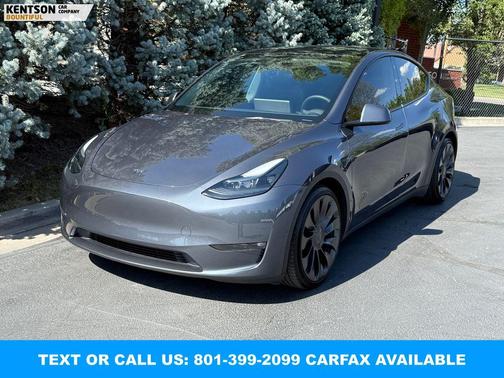 Gray 2023 Tesla Model Y Performance Dual Motor All-Wheel Drive