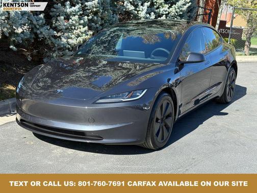 Stealth Grey 2025 Tesla Model 3 Long Range