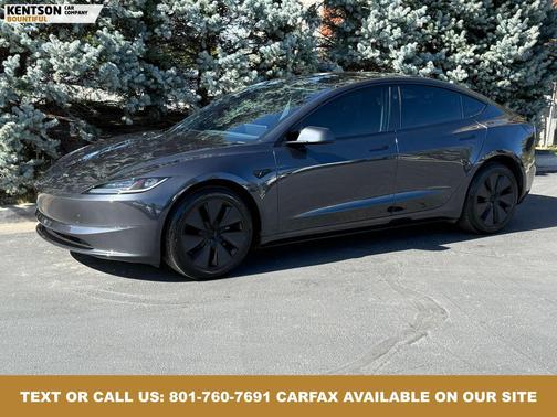 Stealth Grey 2025 Tesla Model 3 Long Range