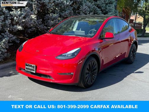 Red Multi-Coat 2023 Tesla Model Y Long Range Dual Motor All-Wheel Drive