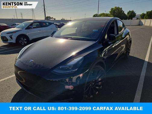 Solid Black 2023 Tesla Model Y Performance Dual Motor All-Wheel Drive