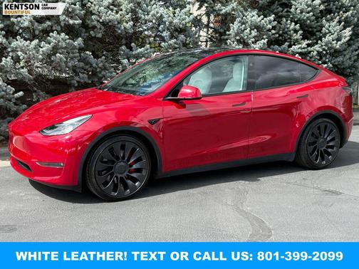 Red Multi-Coat 2023 Tesla Model Y Performance Dual Motor All-Wheel Drive