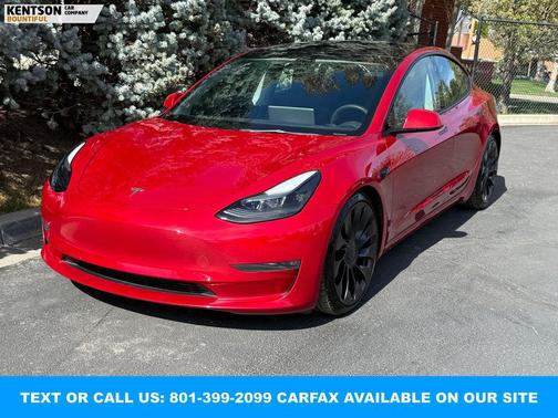 Red Multi-Coat 2023 Tesla Model 3 Performance