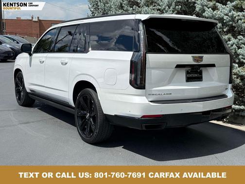 Crystal White Tricoat 2025 Cadillac Escalade ESV Sport Platinum