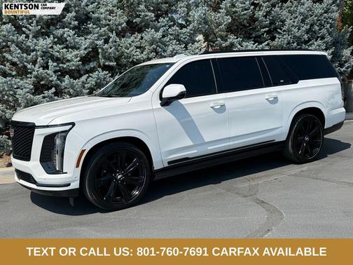Crystal White Tricoat 2025 Cadillac Escalade ESV Sport Platinum