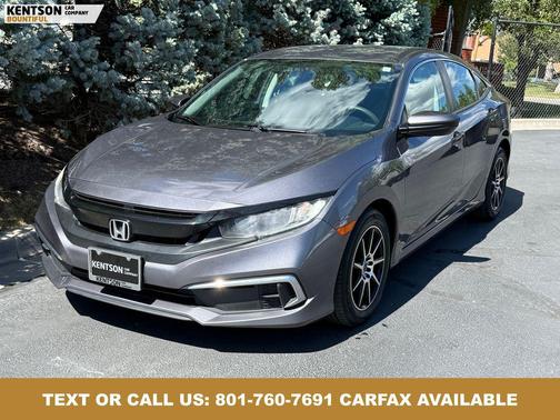 Modern Steel Metallic 2019 Honda Civic LX