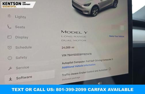 Pearl White Multi-Coat 2023 Tesla Model Y Long Range Dual Motor All-Wheel Drive