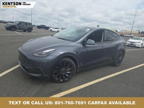 Gray 2022 Tesla Model Y Performance Dual Motor All-Wheel Drive