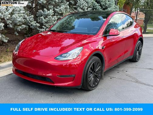 Red Multi-Coat 2023 Tesla Model Y Long Range Dual Motor All-Wheel Drive