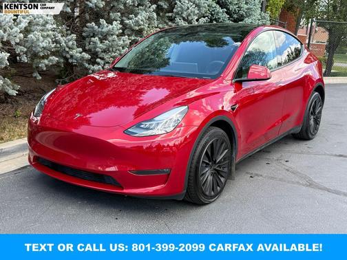 Red Multi-Coat 2023 Tesla Model Y Long Range Dual Motor All-Wheel Drive