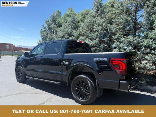 Agate Black Metallic 2025 Ford F-150 Lariat