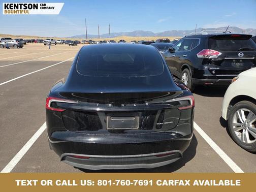Black 2025 Tesla Model 3 Long Range