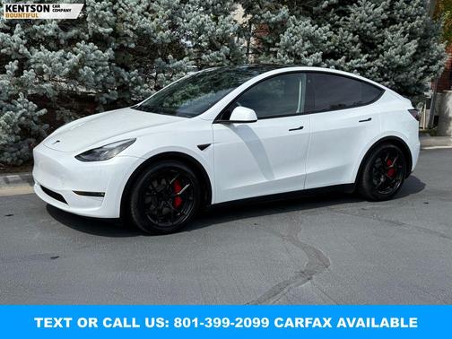 Pearl White Multi-Coat 2022 Tesla Model Y Performance Dual Motor All-Wheel Drive