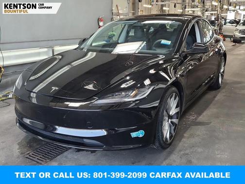 Solid Black 2024 Tesla Model 3 Long Range