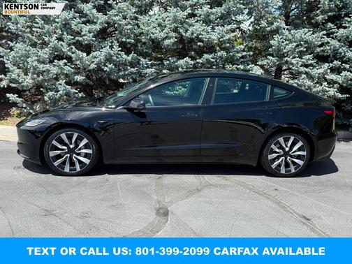 Solid Black 2024 Tesla Model 3 Long Range