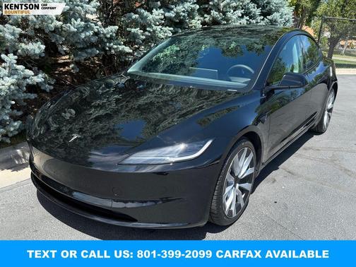 Solid Black 2024 Tesla Model 3 Long Range