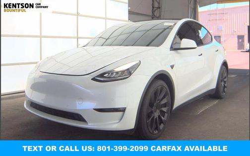 Pearl White Multi-Coat 2022 Tesla Model Y Long Range Dual Motor All-Wheel Drive