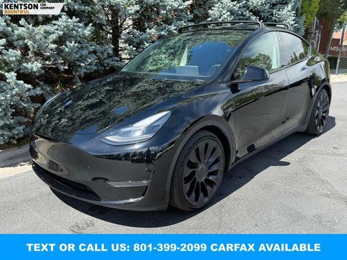 Gray 2023 Tesla Model Y Performance Dual Motor All-Wheel Drive