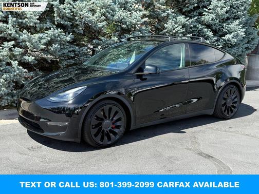 Gray 2023 Tesla Model Y Performance Dual Motor All-Wheel Drive