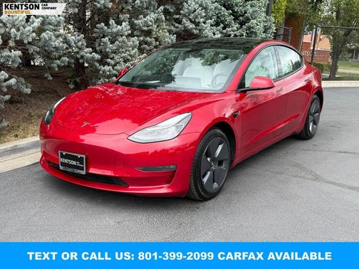 Red Multi-Coat 2022 Tesla Model 3 Long Range