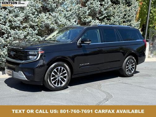 Black Metallic 2025 Ford Expedition Max Platinum
