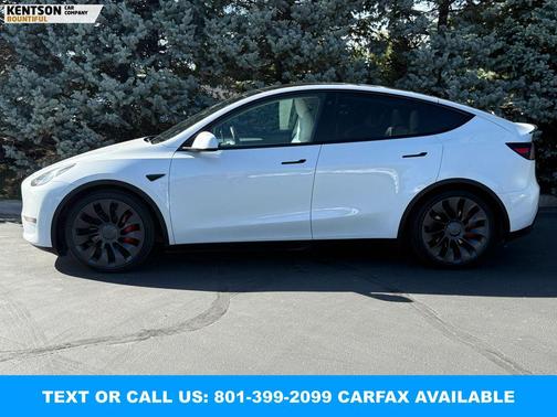 Pearl White Multi-Coat 2022 Tesla Model Y Performance Dual Motor All-Wheel Drive