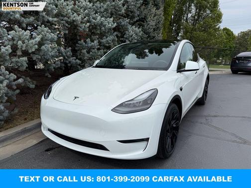 Pearl White Multi-Coat 2024 Tesla Model Y Long Range Dual Motor All-Wheel Drive